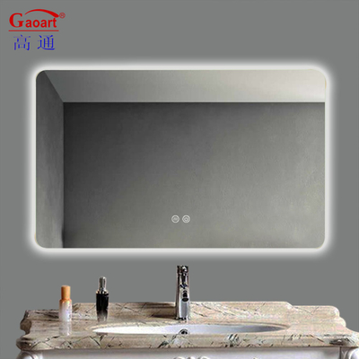 Specchio in vetro di stile moderno retroilluminato a LED touch screen Bagno Parete Salone trucco Specchio