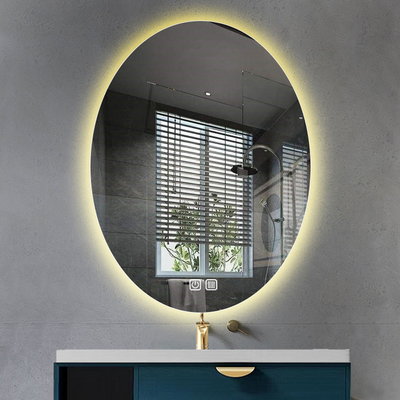 Luce a LED toccante a guinzaglio Luce rotonda Smart Salon Vanity Makeup Bagno Specchio a parete