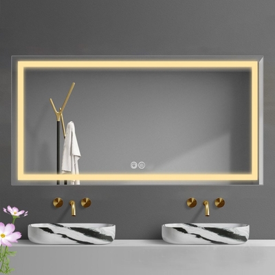 Specchio di vetro rotondo Intelligente retroilluminato per parete LED Specchio da bagno per decorazioni alberghiere