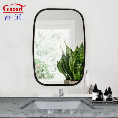 Specchio da parete per bagno Decorativo Antico Ventre Rotondo Vintage Adesivo Infisso di plastica