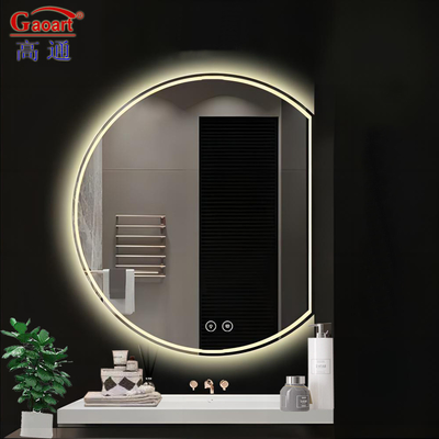 Decorazione del bagno stile design moderno specchio di vanità a LED senza cornice con funzione fogless
