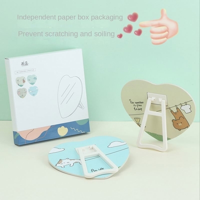 Applica il trucco in qualsiasi luogo con il nostro specchio cosmetico di plastica rivestito di carta