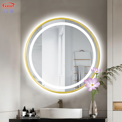Speglio illuminato a LED con interruttore a contatto per docce senza nebbia e trucco da montaggio a parete