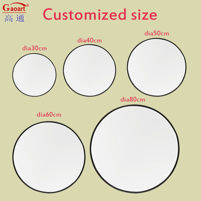 Vetro Specchio Bagno Decorativo Stile Lanyard Cornice Rotonda Di Plastica Per La Camera Da Letto