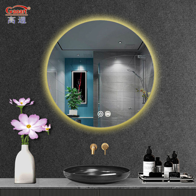 Specchio da bagno a touch a LED intelligente con funzione antifog e specchio di vetro moderno