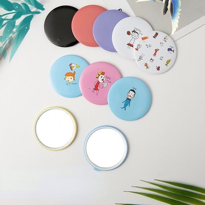 Portable Vanity Cosmetic Mirror Piccola luce rotonda compatta per tutti i giorni