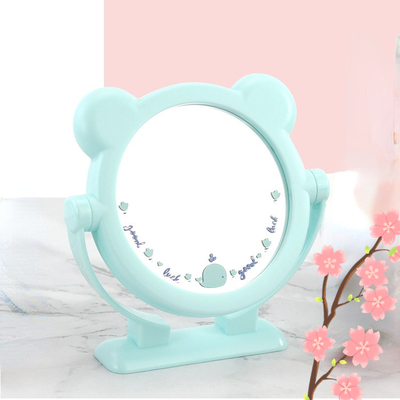 Modern Compact Vanity Table Makeup Mirror con design carino e materiale in vetro 100 Pcs