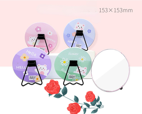 Viaggi Cosmetici Tavolo Superiore Stand Stand Portatile Makeup Specchio da scrivania per Cute Desktop
