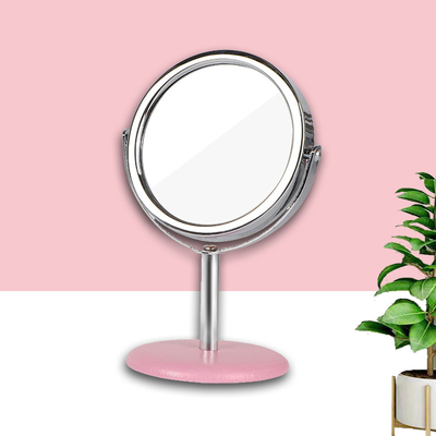 Tavolo di trucco compatto con design di moda e specchio cosmetico