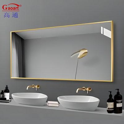 Popolare Disegno Oro Argento Cornice Parete Vanità Piccolo Adesivo Metallico Cornice Bagno Specchio