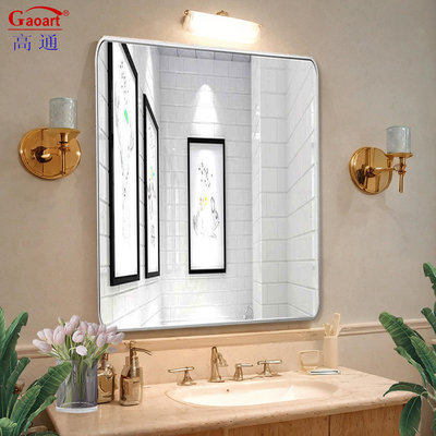 Dimensione personalizzata Decorazione casa in ferro nero Cornice specchio per il bagno Parete appesa migliore ovale