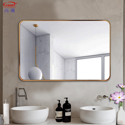 Home Wineshop Bagno Specchio a muro con cornice nera moderna e adesivo in vetro appeso