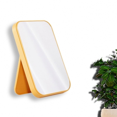 Mini cerchio portatile donna pelle piccolino Miroir Muro appeso con logo Piccolo specchio quadrato Fashion Design