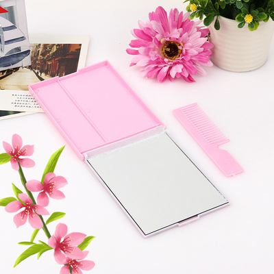 Disegno di moda su misura Specchio di trucco per desktop quadrato con flessibilità di elaborazione
