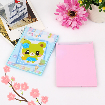 Disegno di moda su misura Specchio di trucco per desktop quadrato con flessibilità di elaborazione