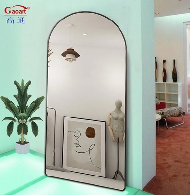 Barbiere Decorazione della parete in piedi Casa Corpo intero Lunghezza dello specchio del pavimento con telaio in lega di alluminio