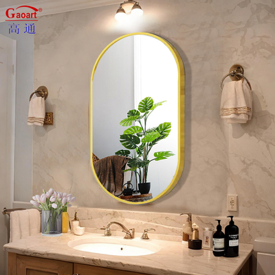Specchio da bagno in lega di alluminio per specchi ovali in dimensioni personalizzate