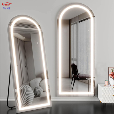 Eco Friendly Anti Fog Licensed Silver Mirror Vanity Tabletop Makeup Mirror Con Illuminazione LED