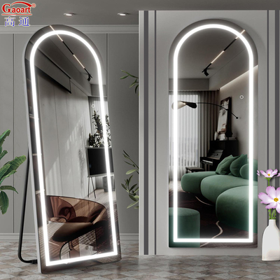 Eco Friendly Anti Fog Licensed Silver Mirror Vanity Tabletop Makeup Mirror Con Illuminazione LED