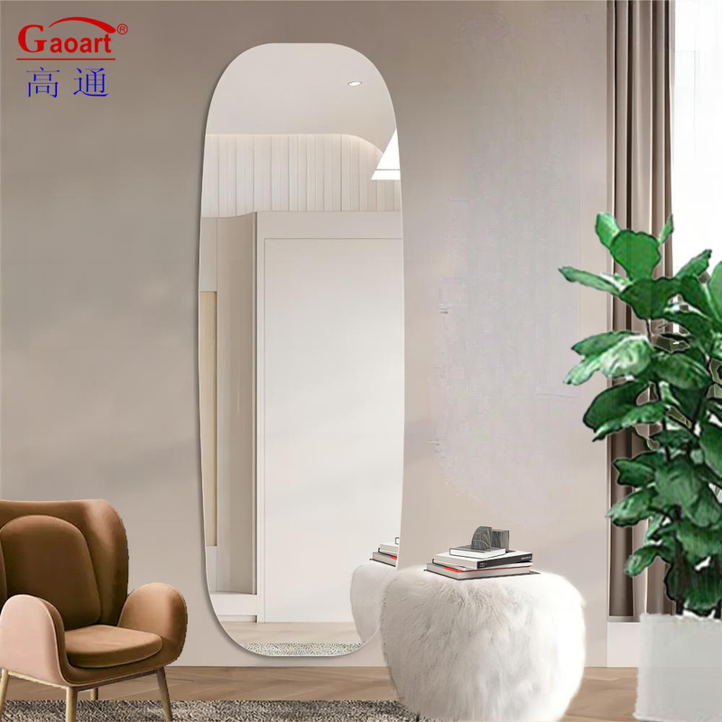 Oro vetro decorativo Magia moderna trucco bellezza bagno incrollabile Decorazione domestica Specchio da parete