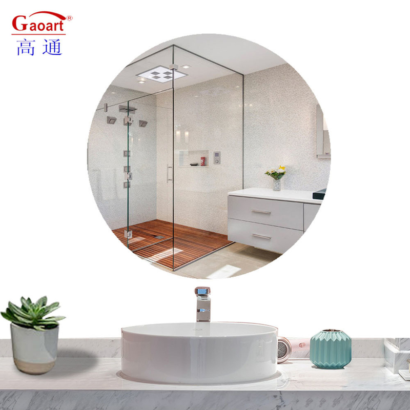 Specchio di vetro contemporaneo Grande cerchio senza cornice per decorazioni domestiche e schermi murali