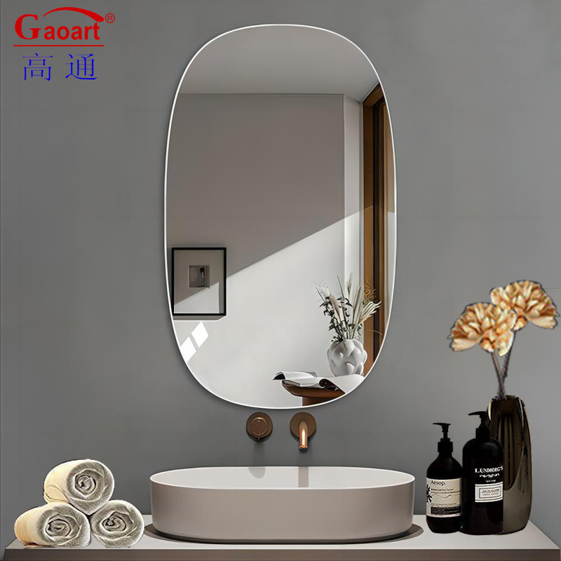 Moderno e elegante Specchio da parete Ovale Design nordico Di lusso Vetro Gym Decorazione a forma per il bagno