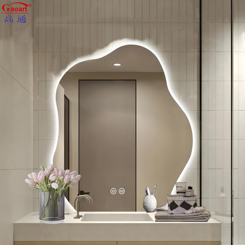 Dimensioni personalizzate Verità retroilluminato Muro trucco Luce grande specchio a LED per la decorazione del bagno