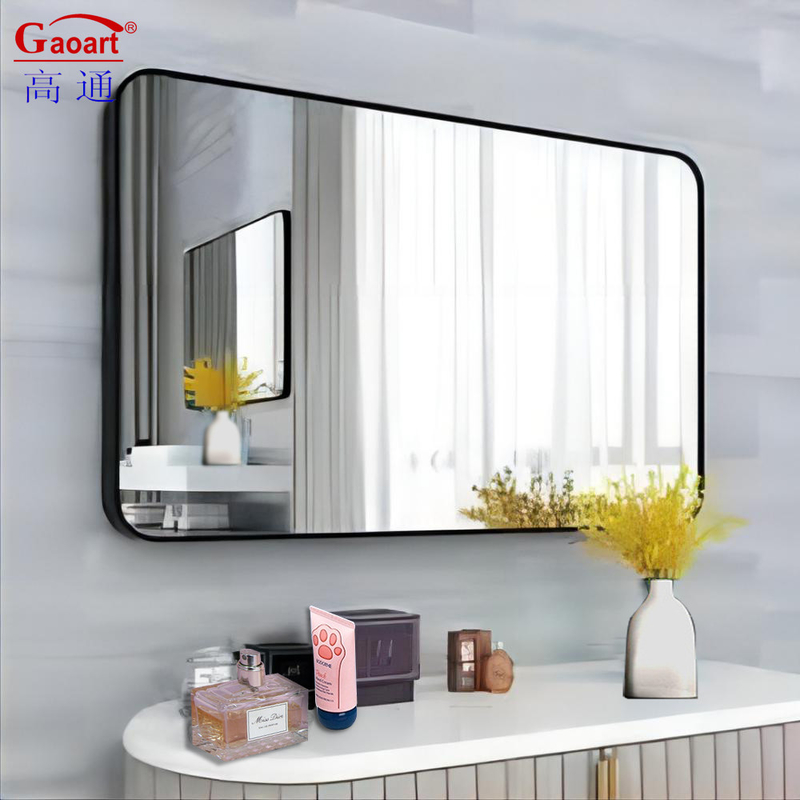 Specchio di parete dimensioni personalizzate Full Glass Gold Bevelled Large Standing Plain Hanging Square