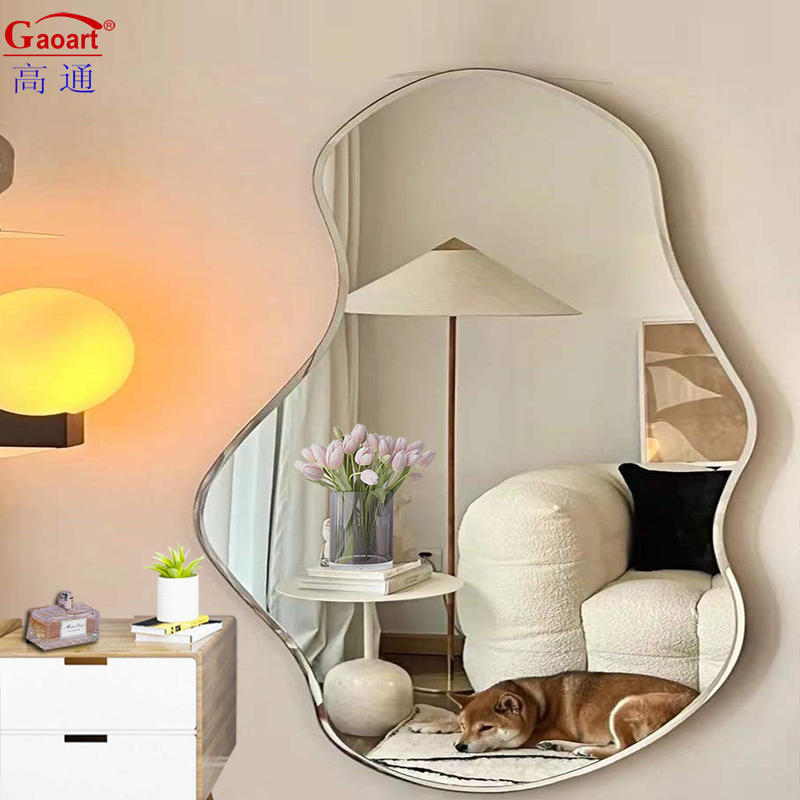 Disegno moderno Decorazione domestica Vetro Decorativo Specchio d'oro per soggiorno Bagno Camera da letto