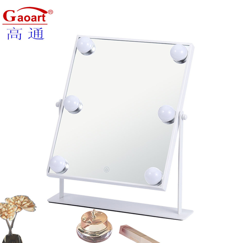 Stile di design di moda Il trucco illuminato a parete Led Espejo Hollywood Mirror With Lighting