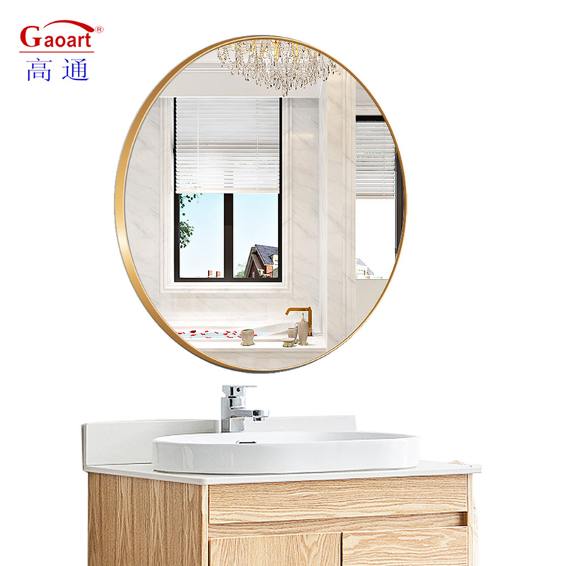 Stylish Metal Frame Mural Mirror per camera da letto Salone Decorazione del bagno in taglie personalizzate