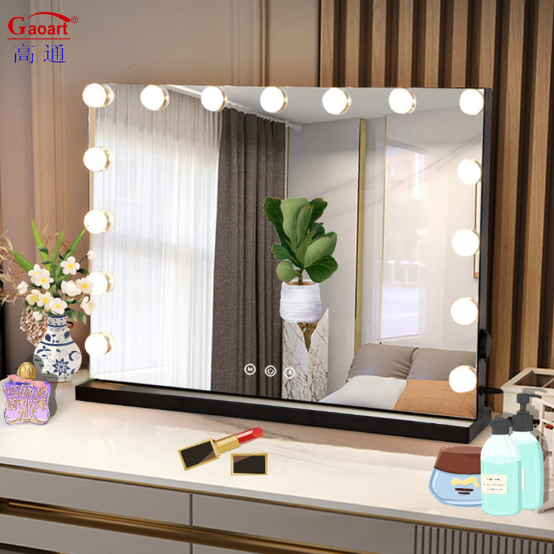 Stile Morden Corpo intero Coromo Make Up Leggero Vanità Makeup Led Decorazione Casa Hollywood Con Luce Specchio