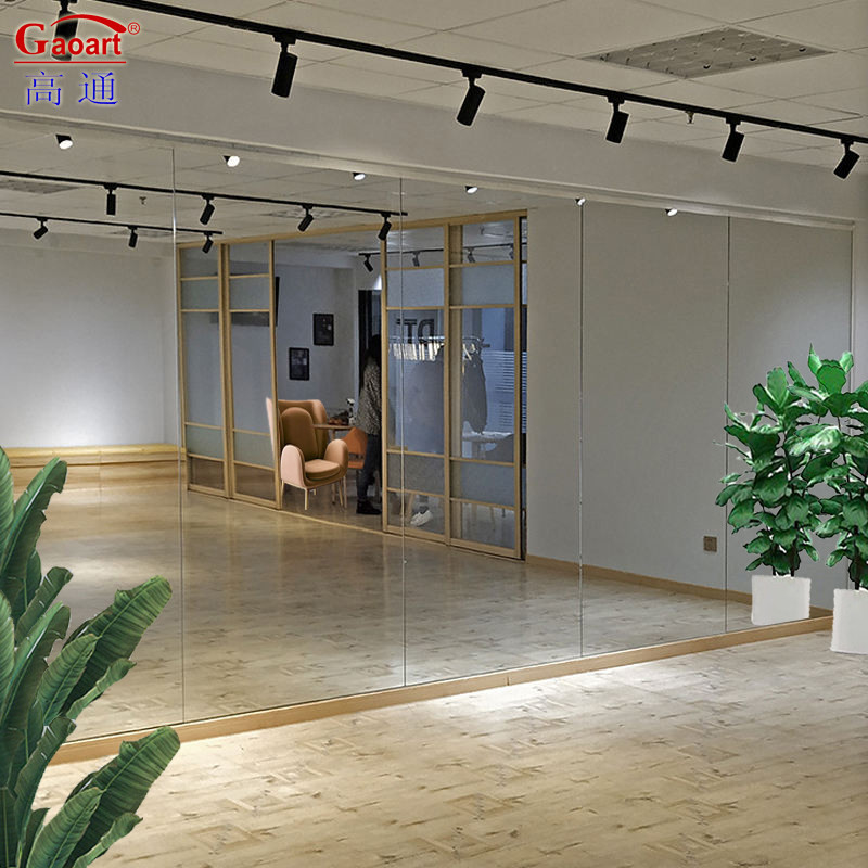 Grandi murale argento casa decorativa barbiere stazione specchio per salone di studio di danza
