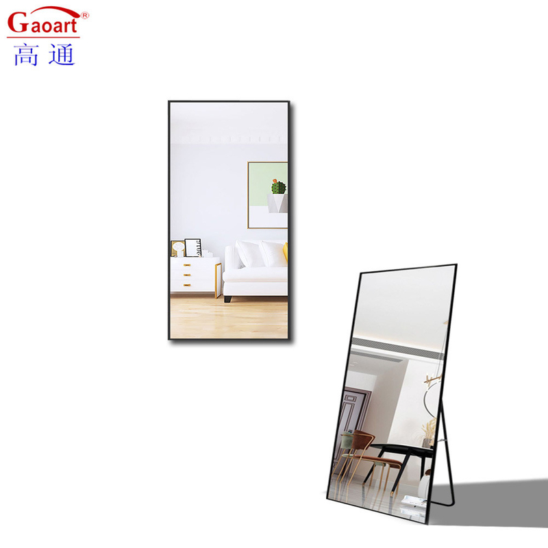 Contemporaneo Metallico Antico Rosa Oro Decorazione Camera Da Letto Specchio Con Stand