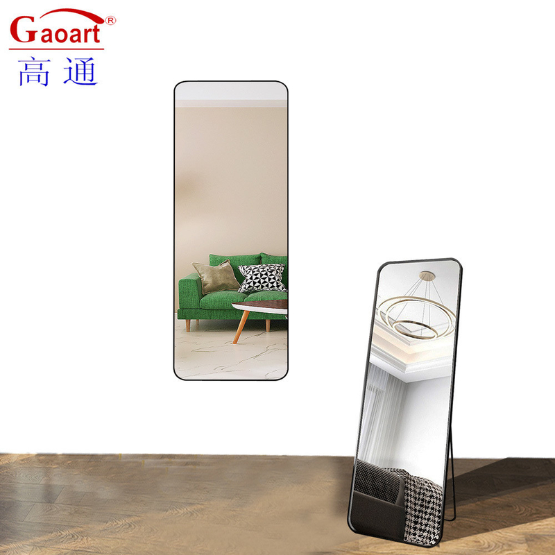 Piano ovale di lunghezza intera Specchio stile Morden Camera a LED Parete in piedi con arch up design