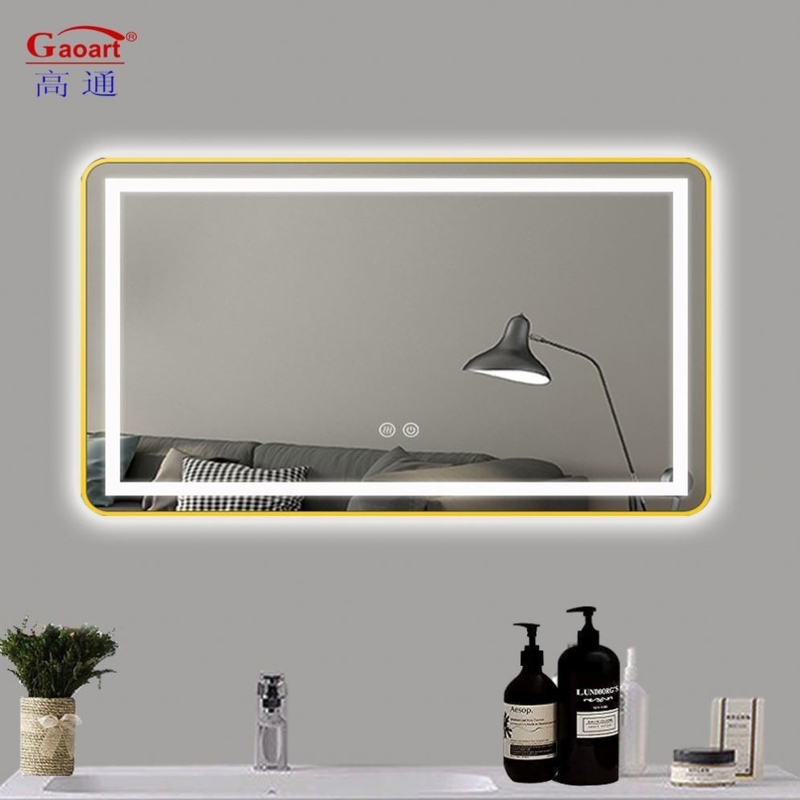 Specchio di vetro Luce LED Specchio da bagno per salone di lusso Camera da letto Soggiorno Decorazione domestica