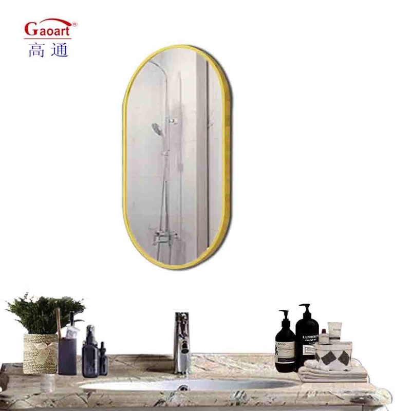 Studio di danza Pavimento Decorazione camera da letto Specchio da parete In alluminio In lega Cornice di vetro Specchio