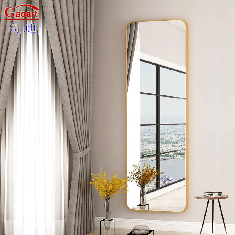Articoli murali in alluminio per stile moderno Decorazione quadrata in oro e argento