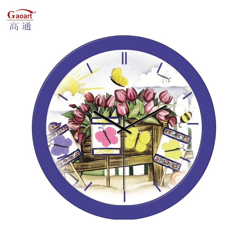 Tipo di display a ago Grande 12 pollici Dimensione personalizzata Orologio da parete per la decorazione del vetro domestico