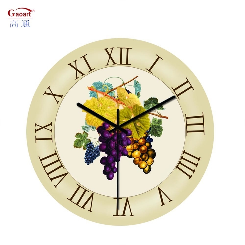 Grande orologio in vetro a faccia singola per la decorazione della cucina moderna