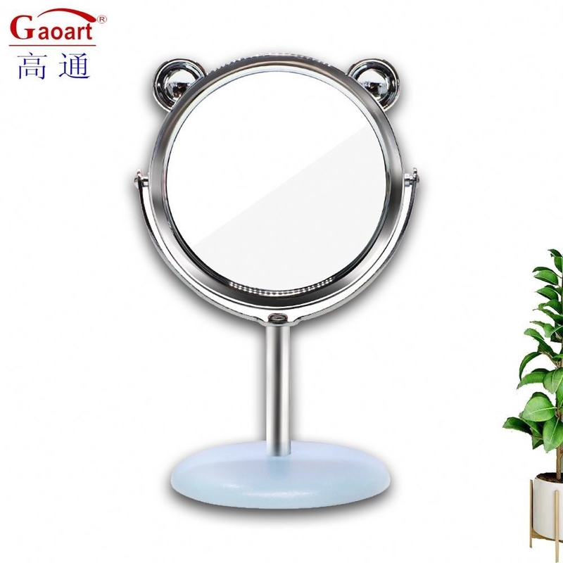 Decorazione per abbigliamento in plastica e vetro Mini Mirror Portable Vanity Circle