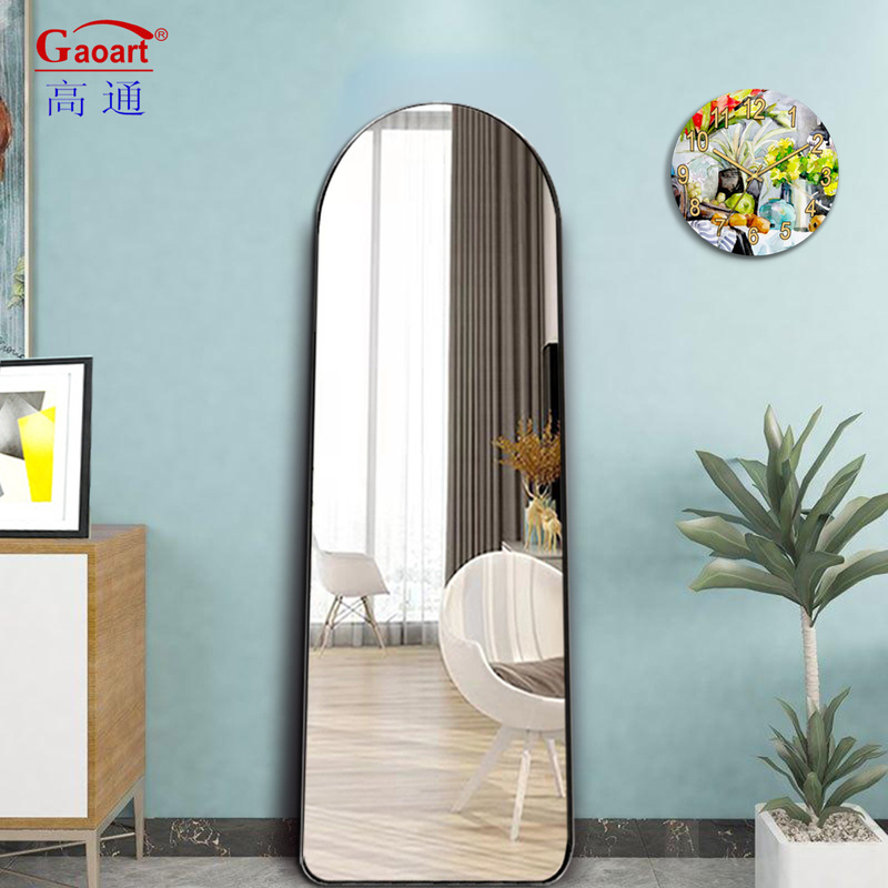 Lunghezza del corpo intero Salone abito grande Stand Decorazione domestica Specchio per soggiorno Lunghezza del pavimento