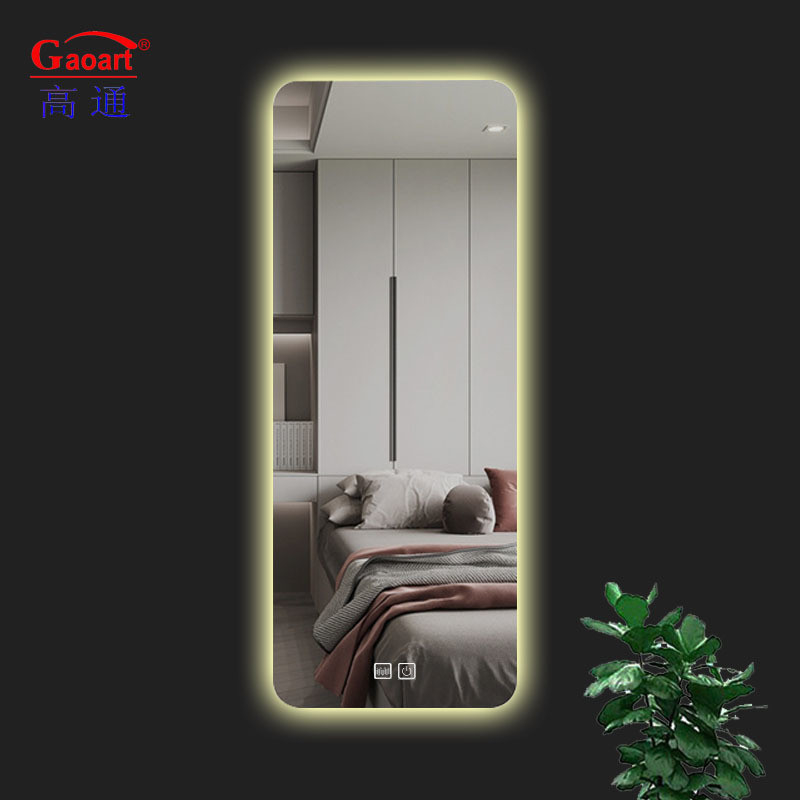 Specchio di vetro di design moderno Specchio di bagno intelligente grande per decorazioni murali di grandi dimensioni