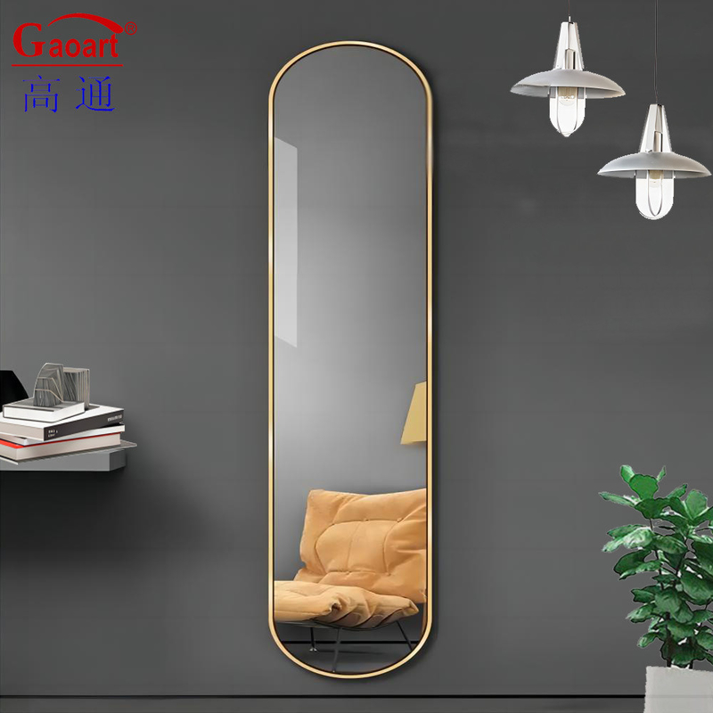 Dispositivi di vetro per bagno a misura personalizzata con bisella di metallo