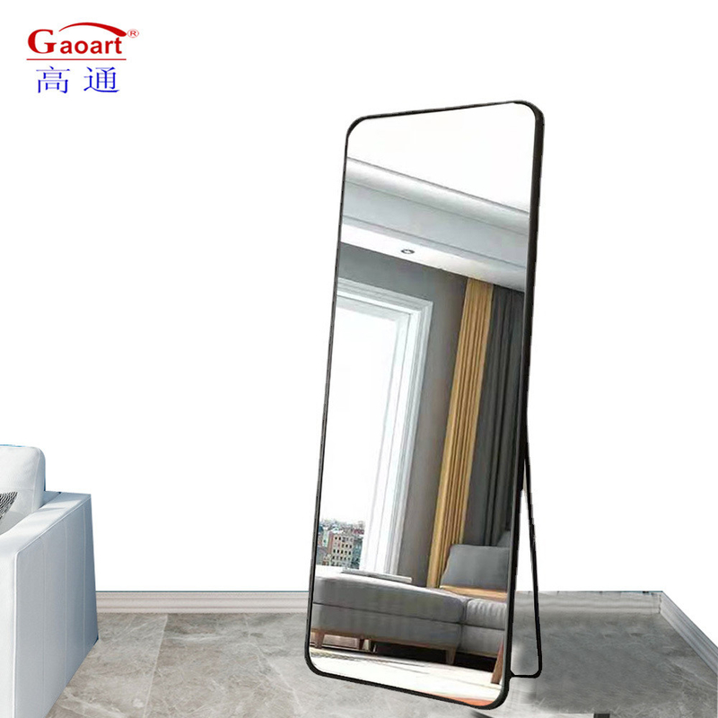 Decorazione murale contemporanea stile Morden grande corpo pieno matrimonio artigianato specchio stand adesivo