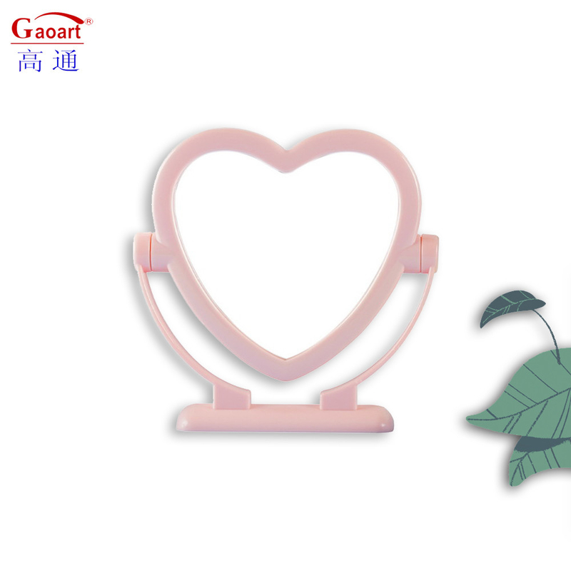 Piccolo supporto da tavolo portatile specchio cosmetico imballaggio in cartone individuale per il trucco