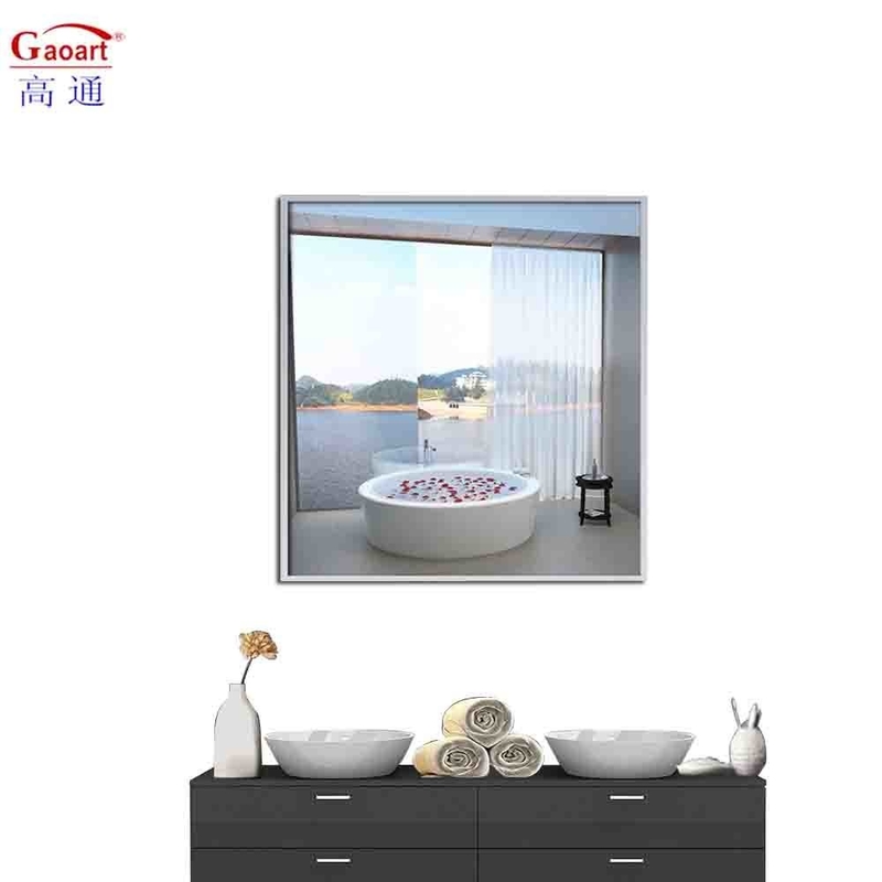 Varietà alluminio per la decorazione della casa specchio nero telaio in alluminio per la decorazione del bagno