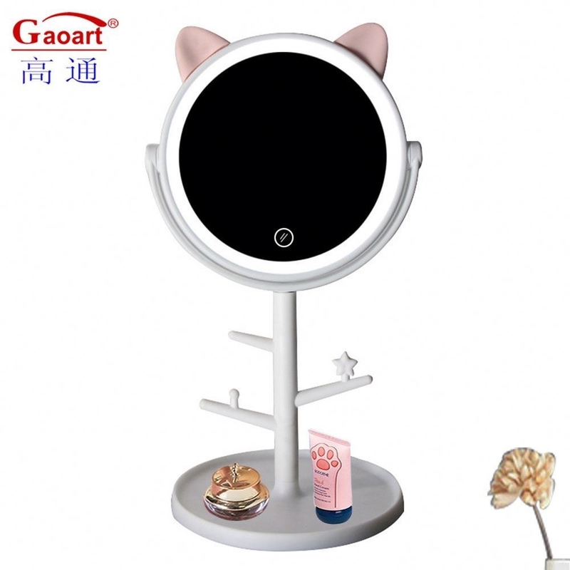 Ragazza Portatile Luce LED Specchio Vanità Tavolo Cosmetico Custom Little Makeup Extra LOGO