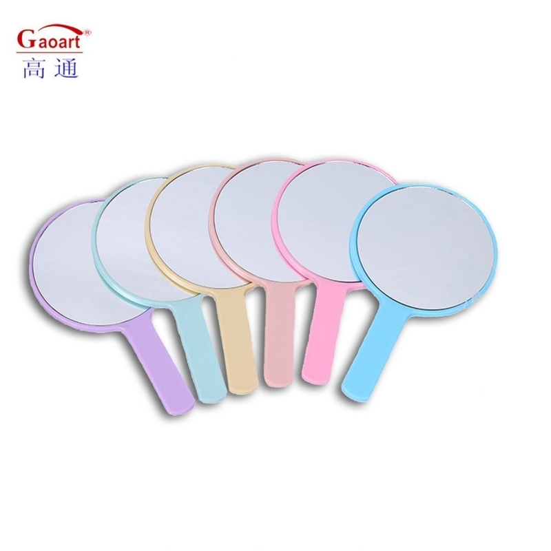 Tavolo cosmetico quotidiano Mini Taschino trucco Cerchio specchio Logo personalizzabile e design carino