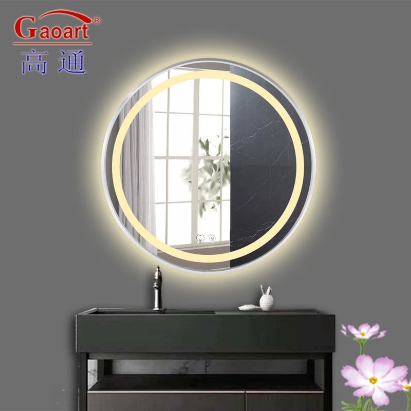 Decorazione del bagno stile Morden retroilluminato Smart Glass Touch Screen Parete con specchio a LED